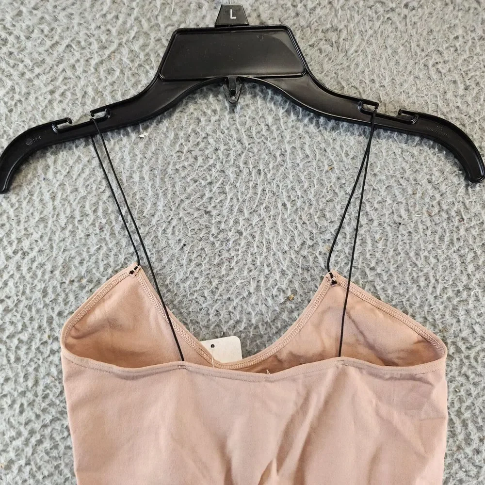 Free People Skinny Strap Cropped Camisole Women's XS/S Beige Scoop Neck Pullover - Picture 12 of 12